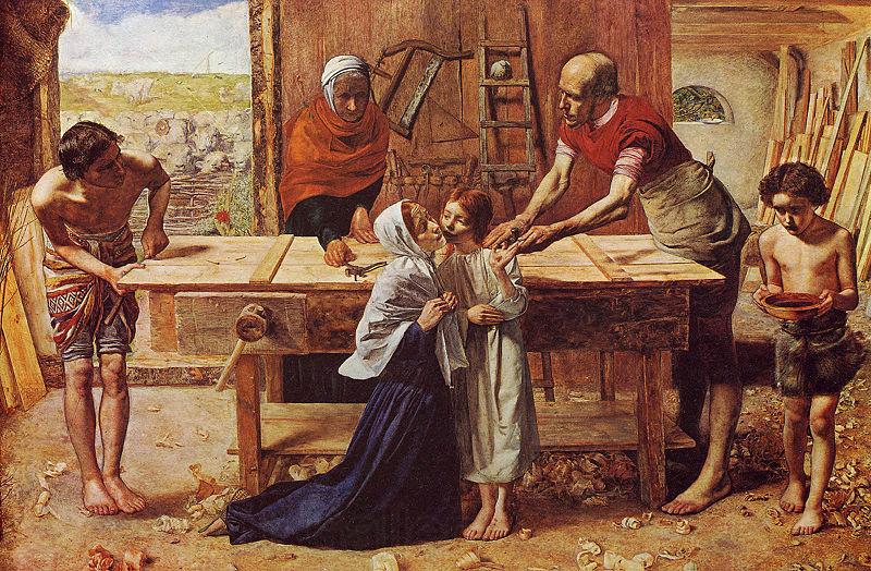 Sir John Everett Millais Christus im Hause seiner Eltern Norge oil painting art